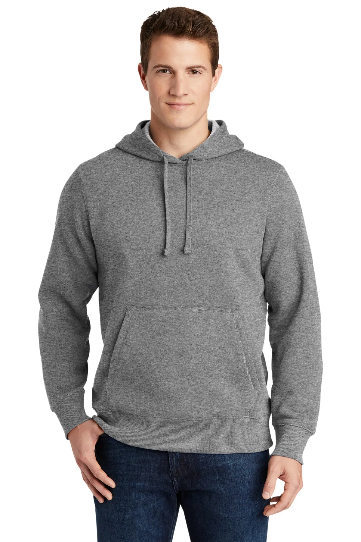 Sport-Tek Pullover Custom Hooded Sweatshirts, Vintage Heather