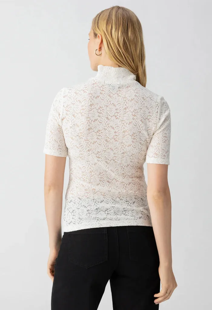 S/S Lace Mock