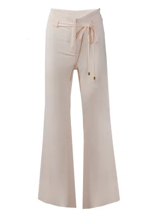 Sunset Flared Silk Georgette Trousers