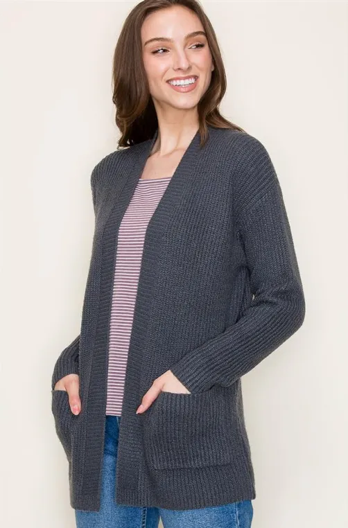 Sweater Cardigan in Midnight