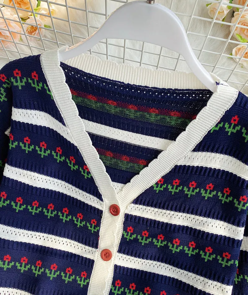 Sweet Cardigan Long Sleeve Sweater      S4370