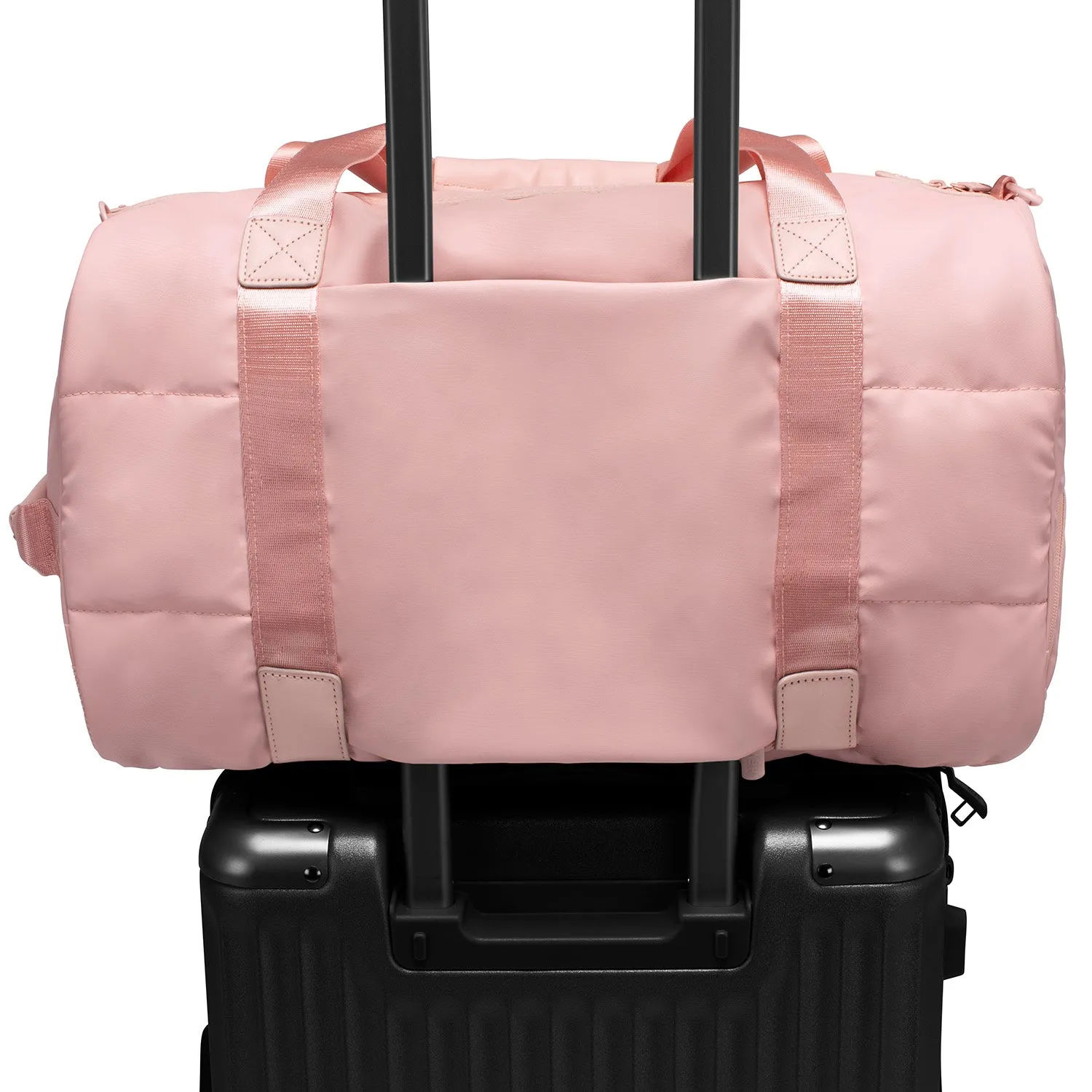 The Puffer Duffel Bag - Rose