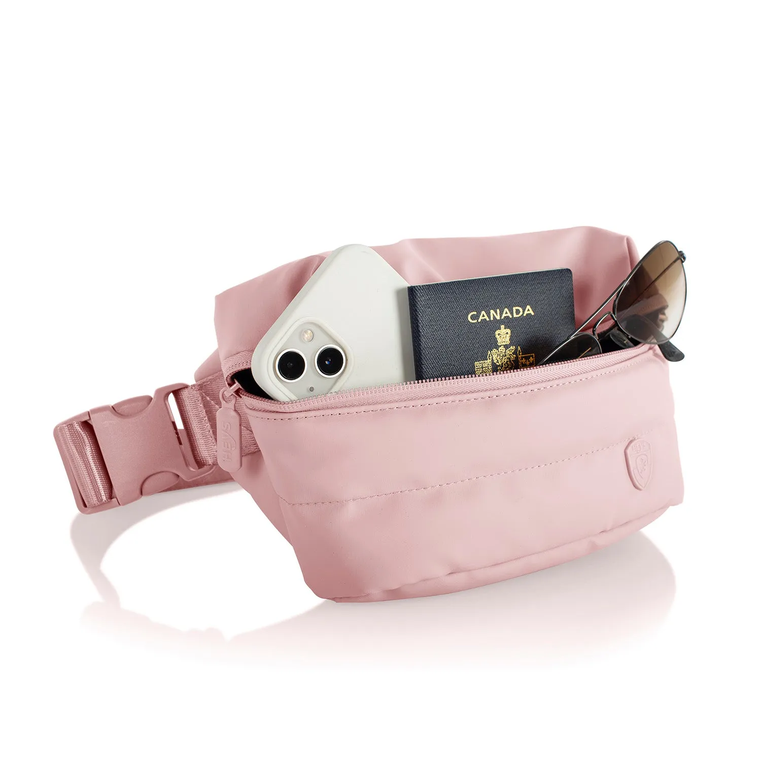 The Puffer Mini Waist Bag - Rose