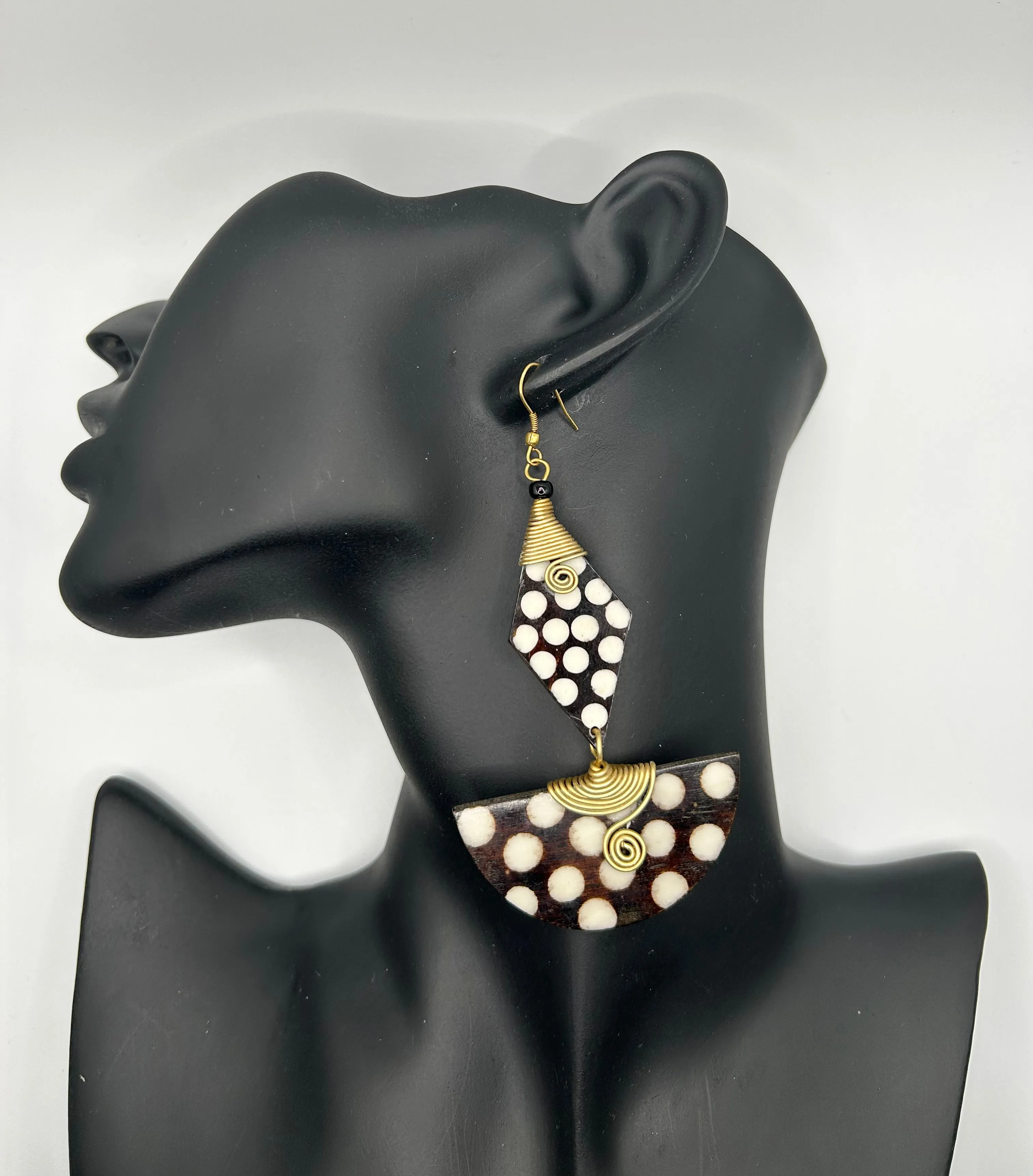 Tribal Polka Dot Dangles