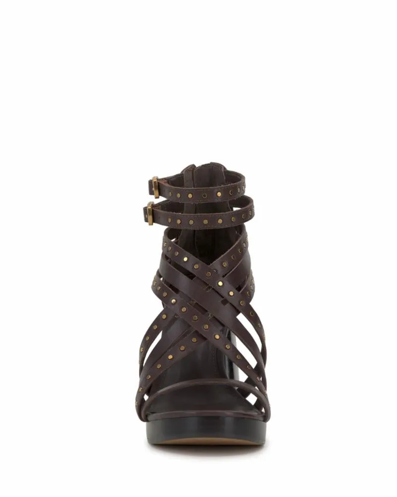 Vince Camuto NANTHIE ROOT BEER/BURNISHED LEA