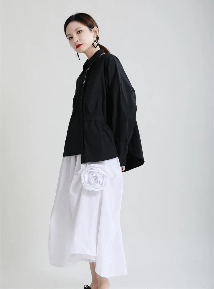 Vintage Irregular Long Sleeves Fall Shirts