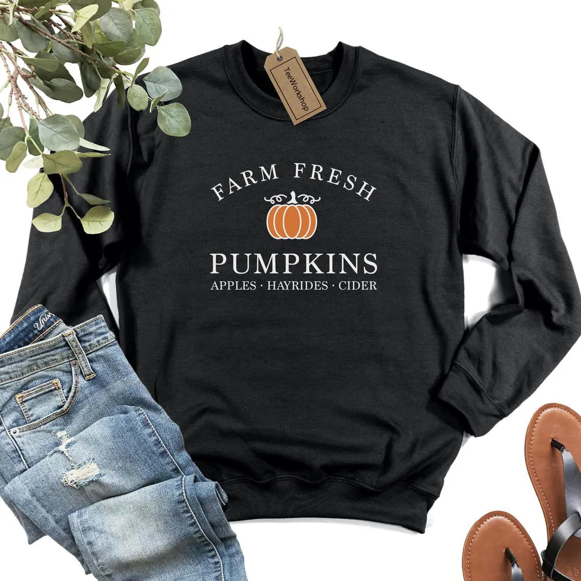 Wenkouban Halloween Costume Vintage Pumpkin Patch Halloween Crewneck Pullovers Harajuku Hoodie Women Fall Sweatshirt Farm Fresh Pumpkins Sweatshirts