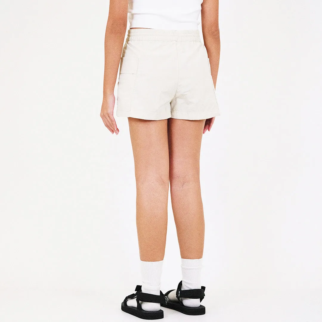 Women Cargo Skort - Cream - SW2312173A