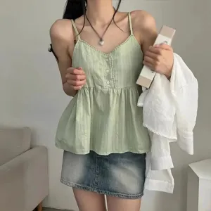 Women V Neck Lace Sleeveless Tank Tops Ladies Casual Loose Shirt Vest Tee Blouse Clothing