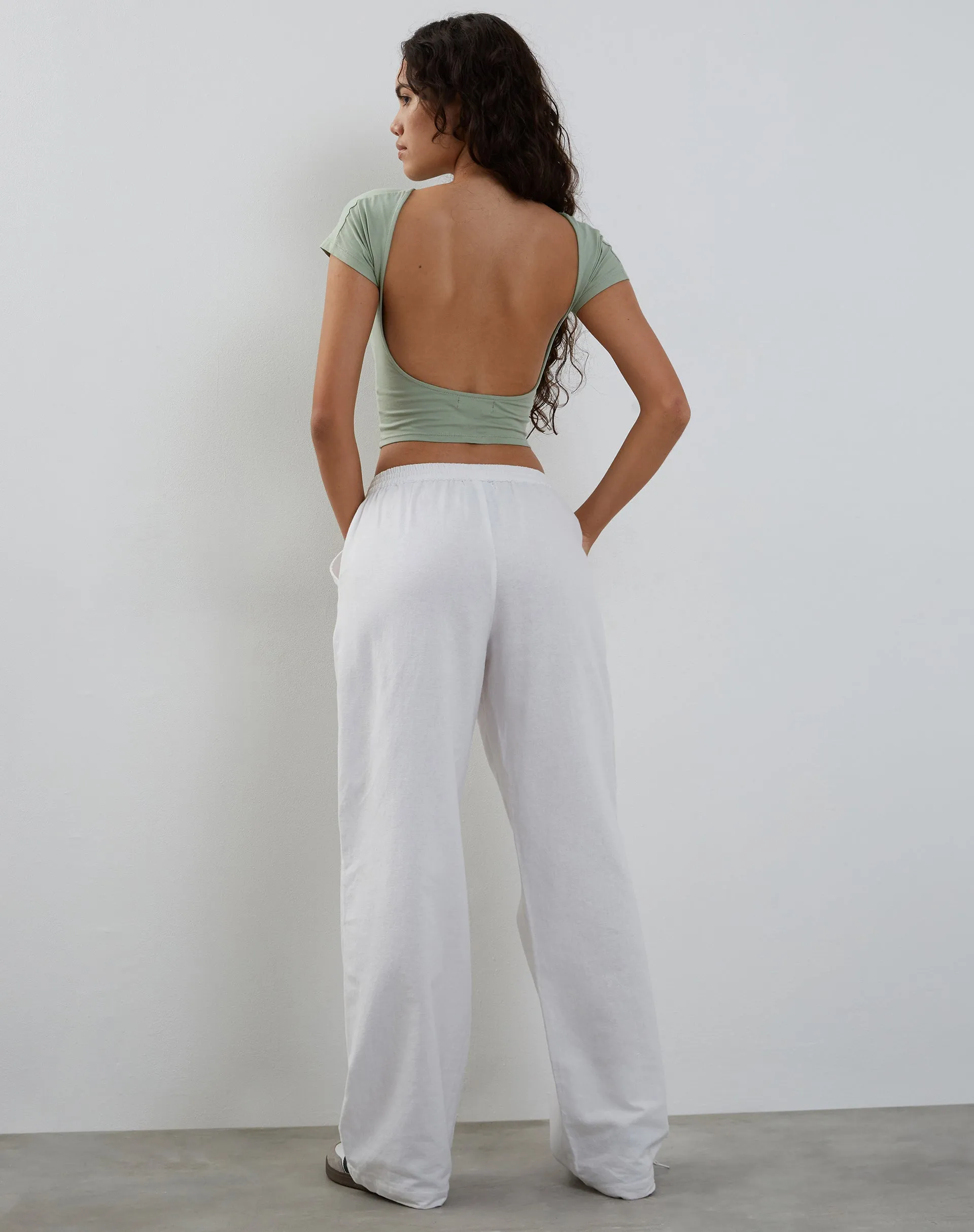 Xiwang Crop Top in Desert Sage